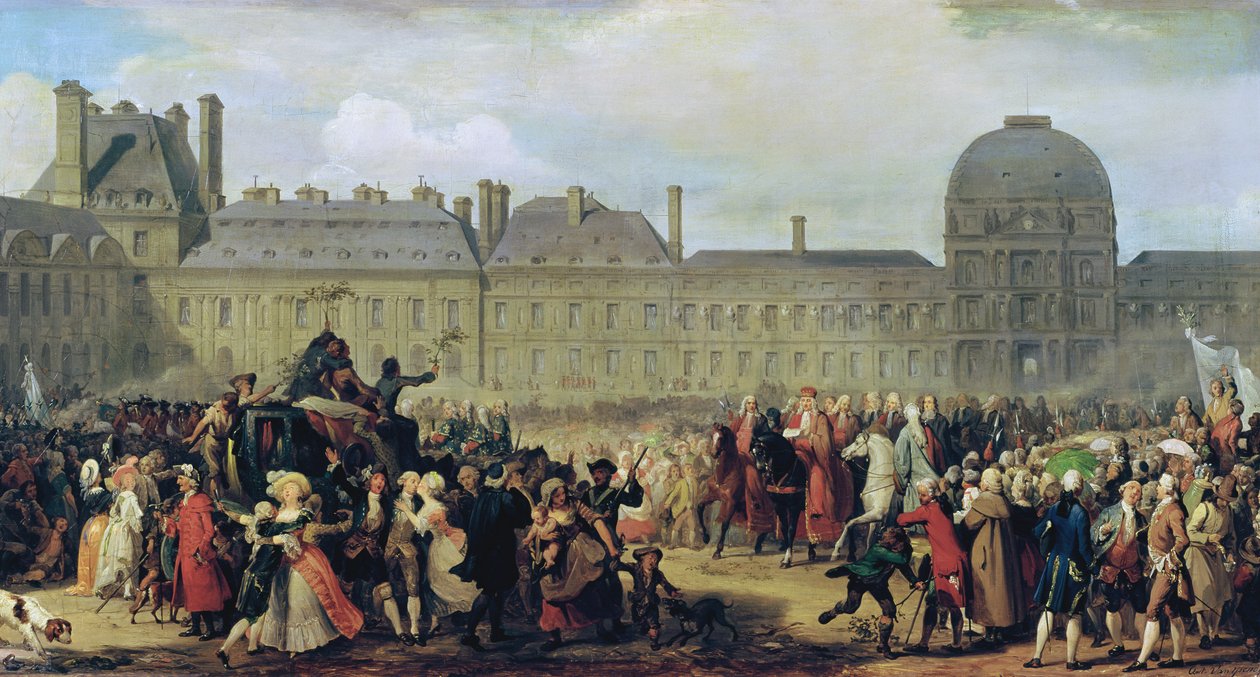 1783, 1837 онд Версалийн гэрээнд гарын үсэг зурсан тухай мэдэгдэл. autorstwa Anton van Ysendyck