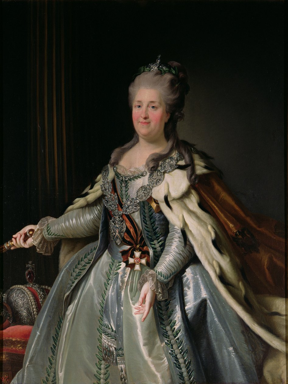 Portret Katarzyny II (1729-96) autorstwa Anton Albertrandi