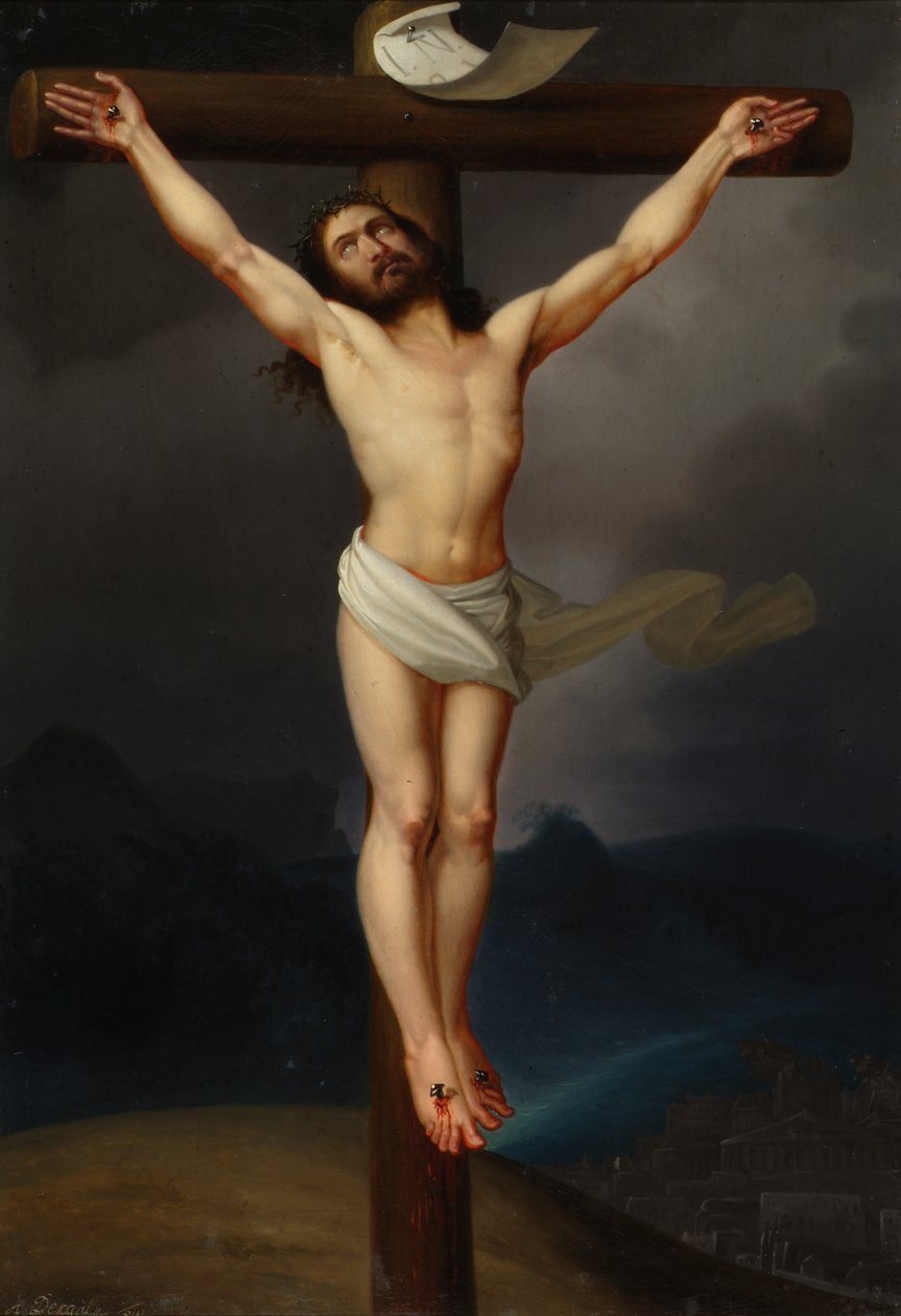 Chrystus na krzyżu autorstwa Anton Depauly
