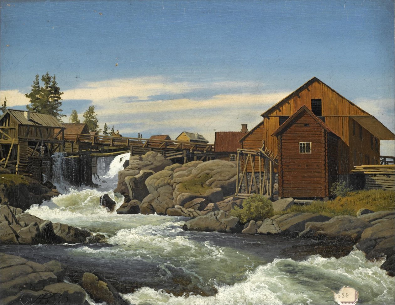 Z Hønefoss autorstwa Anton Eduard Kieldrup
