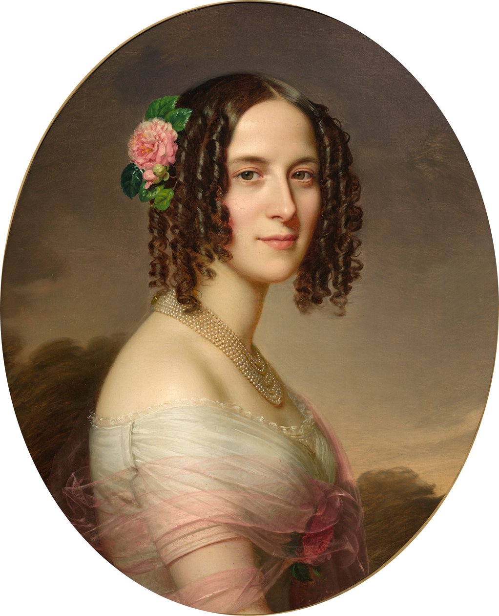 Niemiecki: kobiecy portret popiersiowy autorstwa Anton Einsle