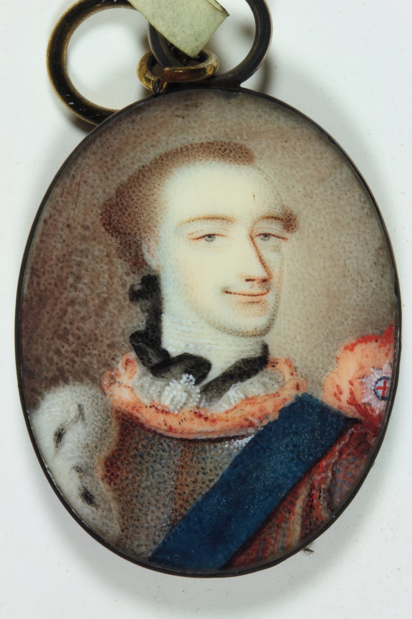 Adolf Fryderyk IV książę Meklemburgii-Strelitz (emalia) autorstwa Anton Friedrich (attr.to) Koenig
