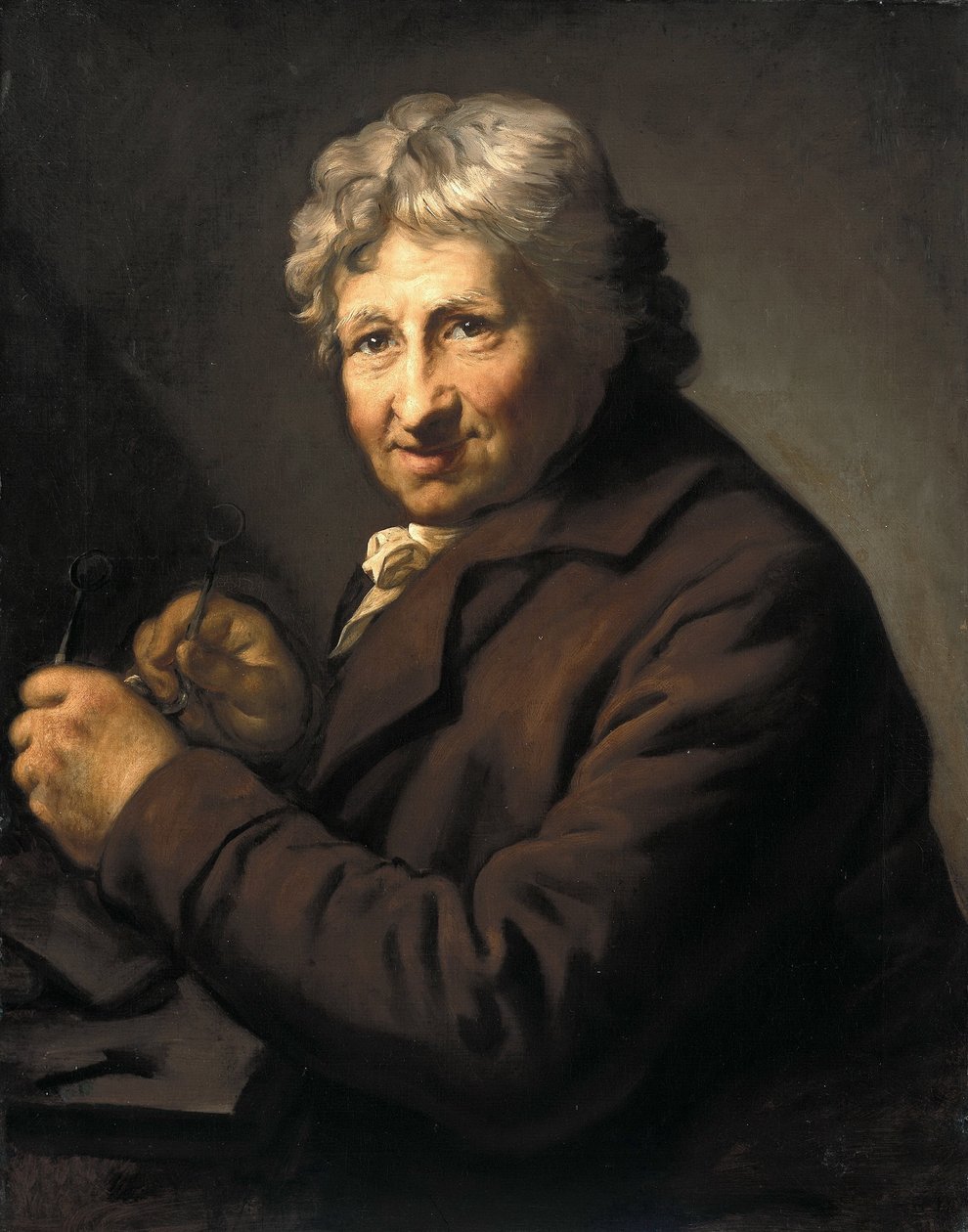 German: Daniel Nikolaus Chodowiecki (1726-1801). Um 1800/ 1801 Portrait of Daniel Nikolaus Chodowiecki autorstwa Anton Graff