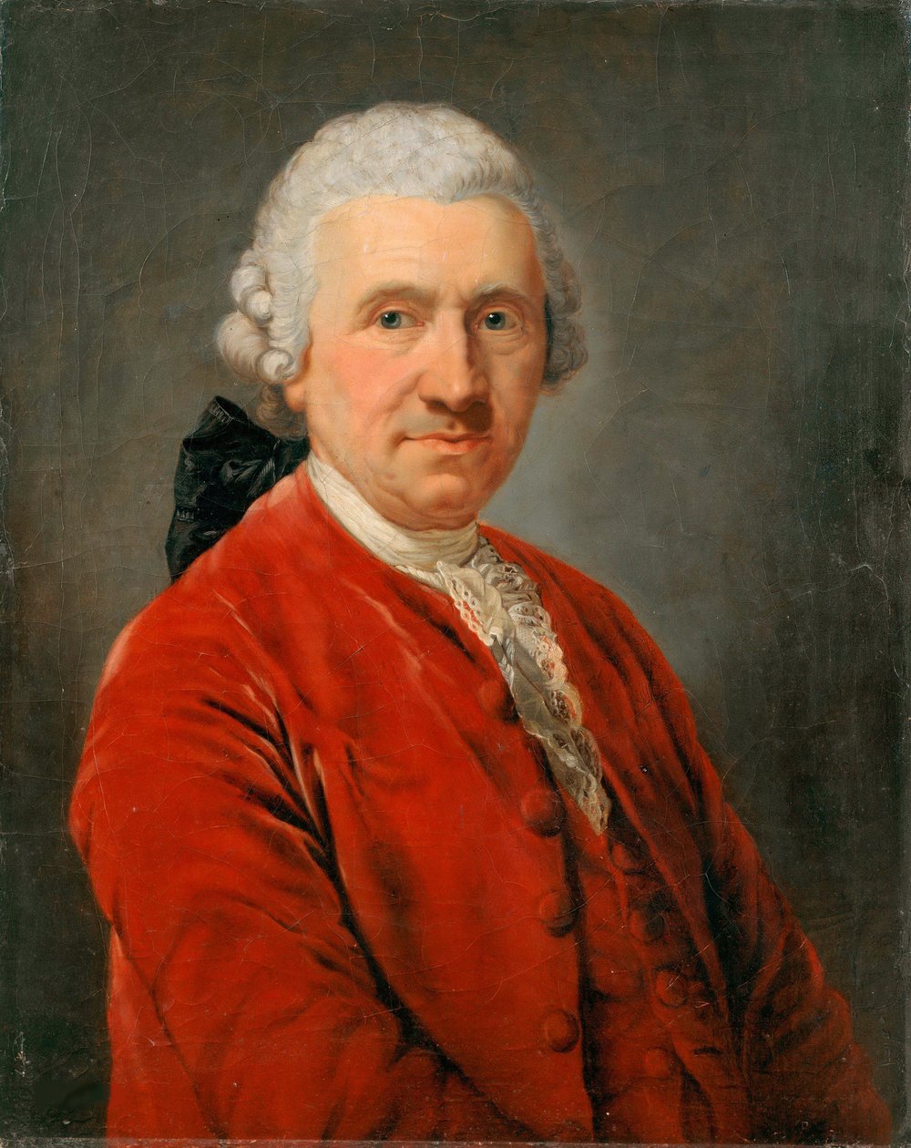 Portret aktora Conrada Ekhofa 1720-1778, ok. 1774. autorstwa Anton Graff