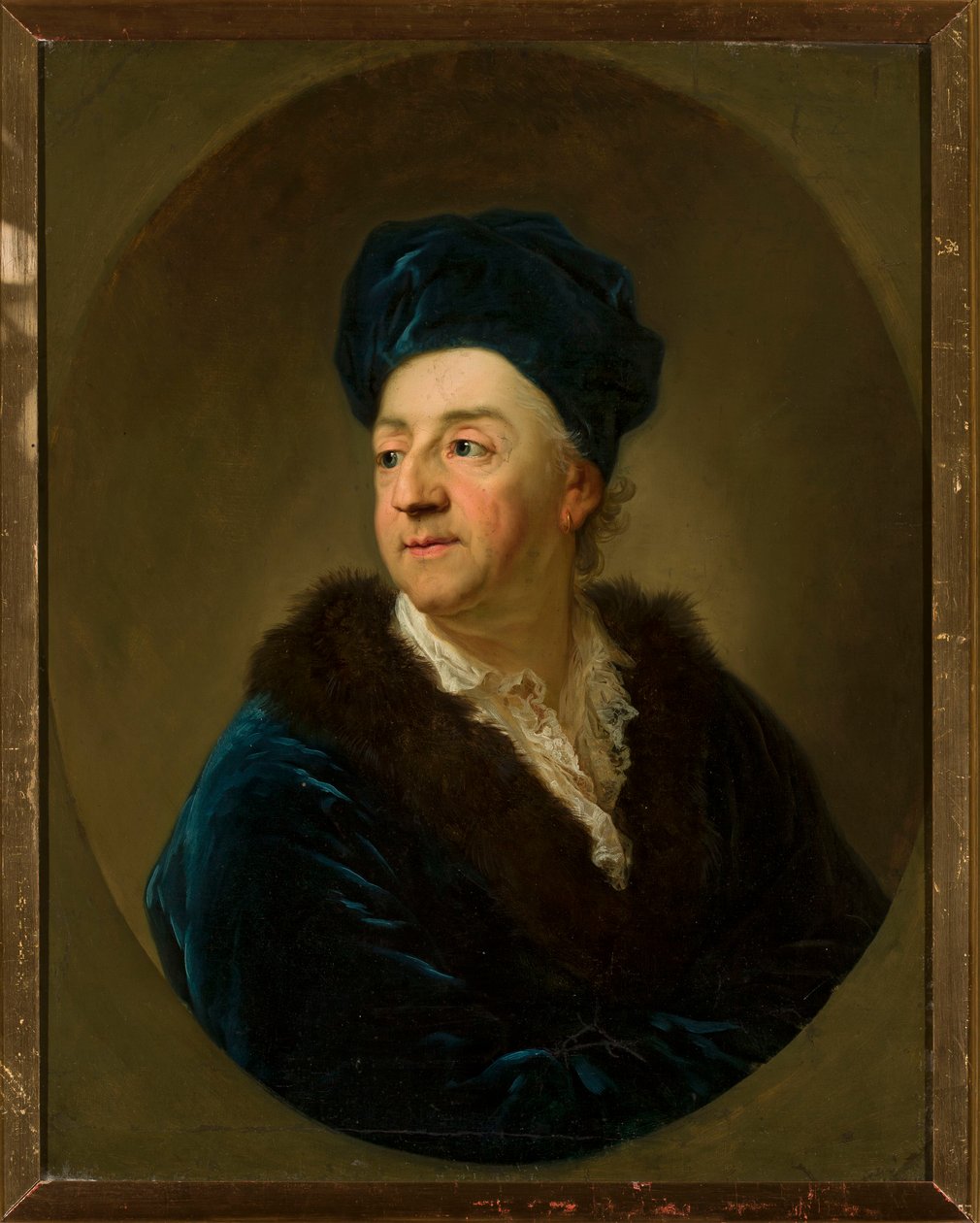 Portret Johanna Nepomuka Schaffgotscha (1713-1775) w szlafroku autorstwa Anton Graff