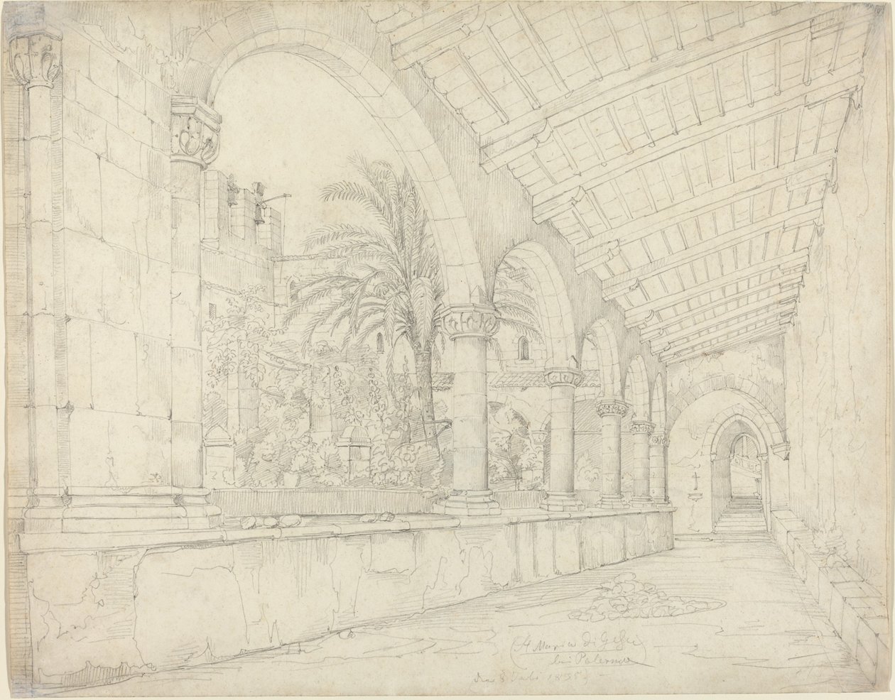 Klasztor Santa Maria di Gesù w Palermo autorstwa Anton Hallmann
