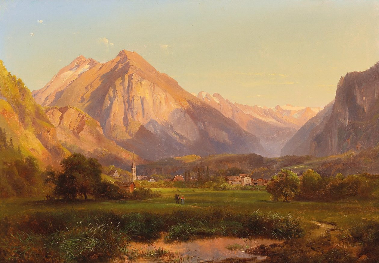 Krajobraz alpejski autorstwa Anton Hansch