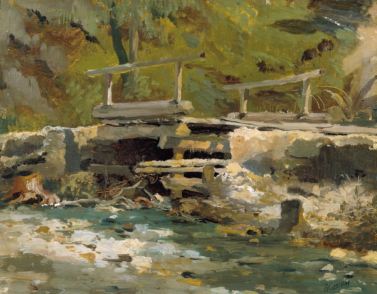 Bachbrücke autorstwa Anton Hansch