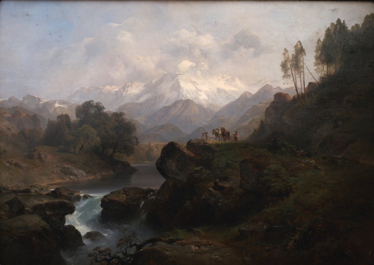 Górski krajobraz z Wiesbachhorn autorstwa Anton Hansch