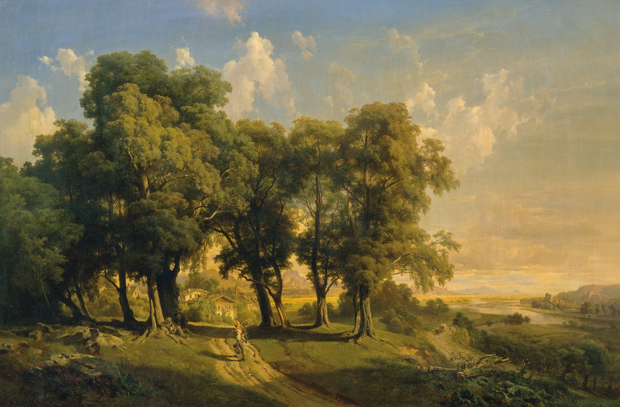 Unter den Linden (pejzaż wieczorny) autorstwa Anton Hansch