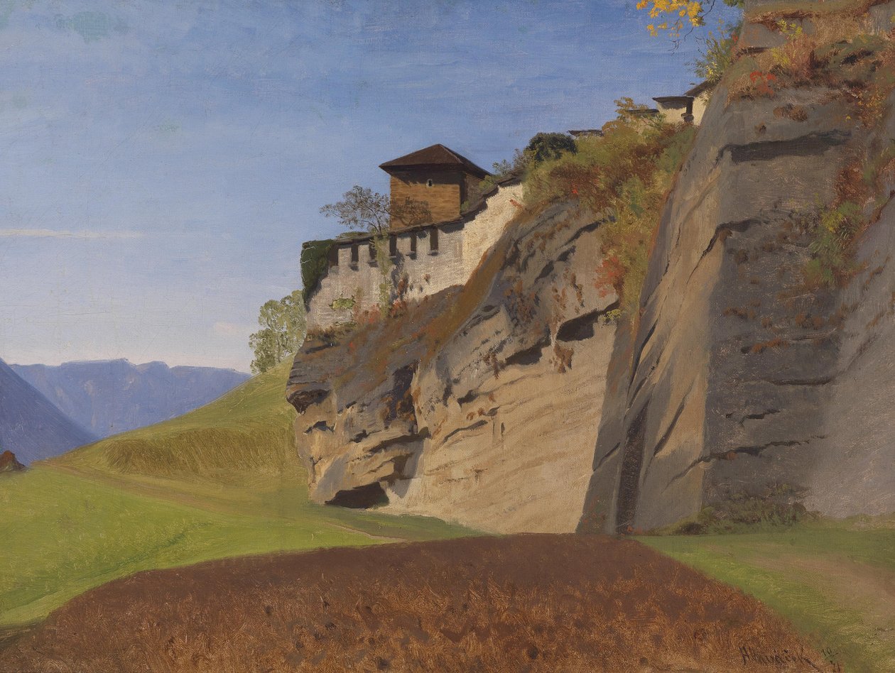 Anton Hlavacek Richterhöhe na górze Mönchsberg w Salzburgu, 1871 r. autorstwa Anton Hlavacek
