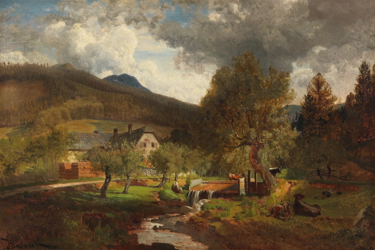 Scena z Prein w pobliżu Reichenau autorstwa Anton Hlavacek