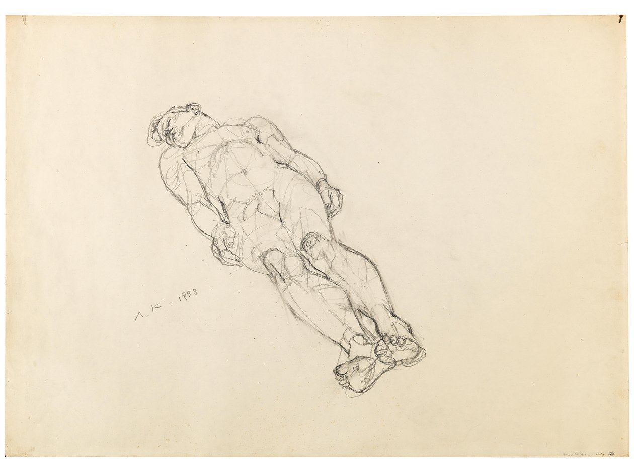 Anton Kolig Leżący akt męski 1933 autorstwa Anton Kolig