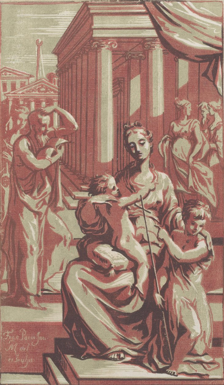 Dziewica z Dzieciątkiem ze św. 1722. autorstwa Anton Maria Zanetti