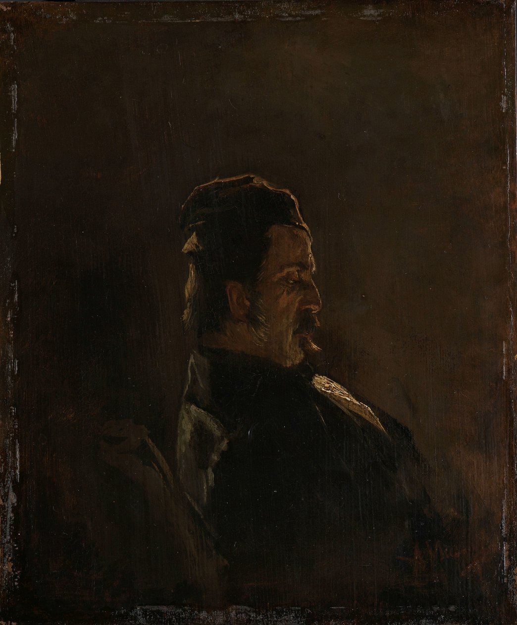 Portret Pietera Frederika van Os, malarza autorstwa Anton Mauve (signed by artist)