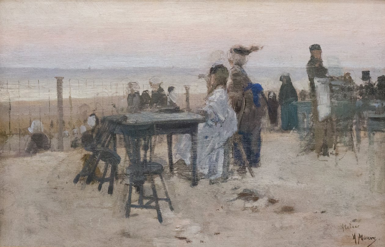 Niderlandzki: W Scheveningen autorstwa Anton Mauve