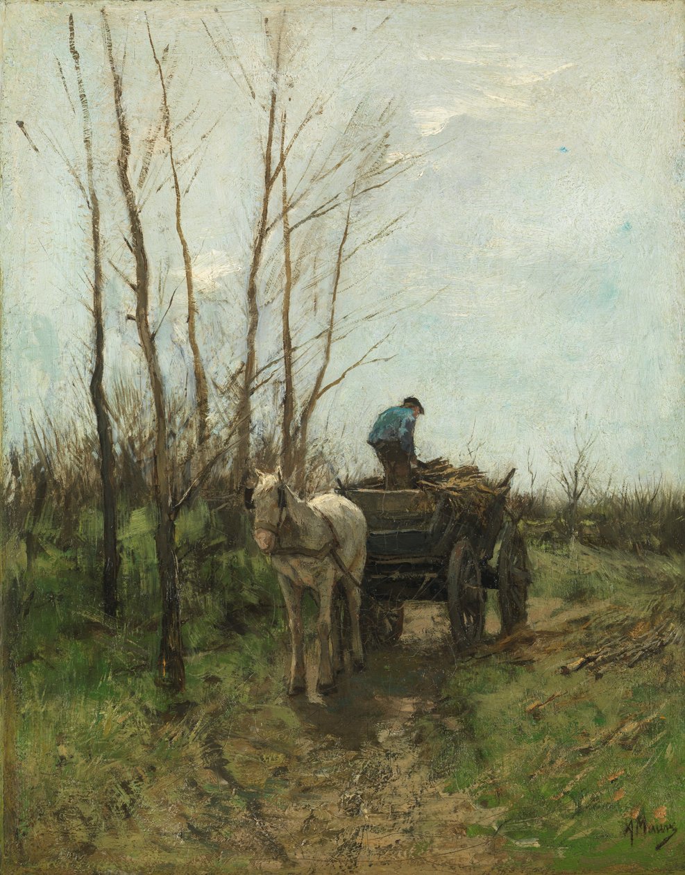 Zbieranie drewna. autorstwa Anton Mauve
