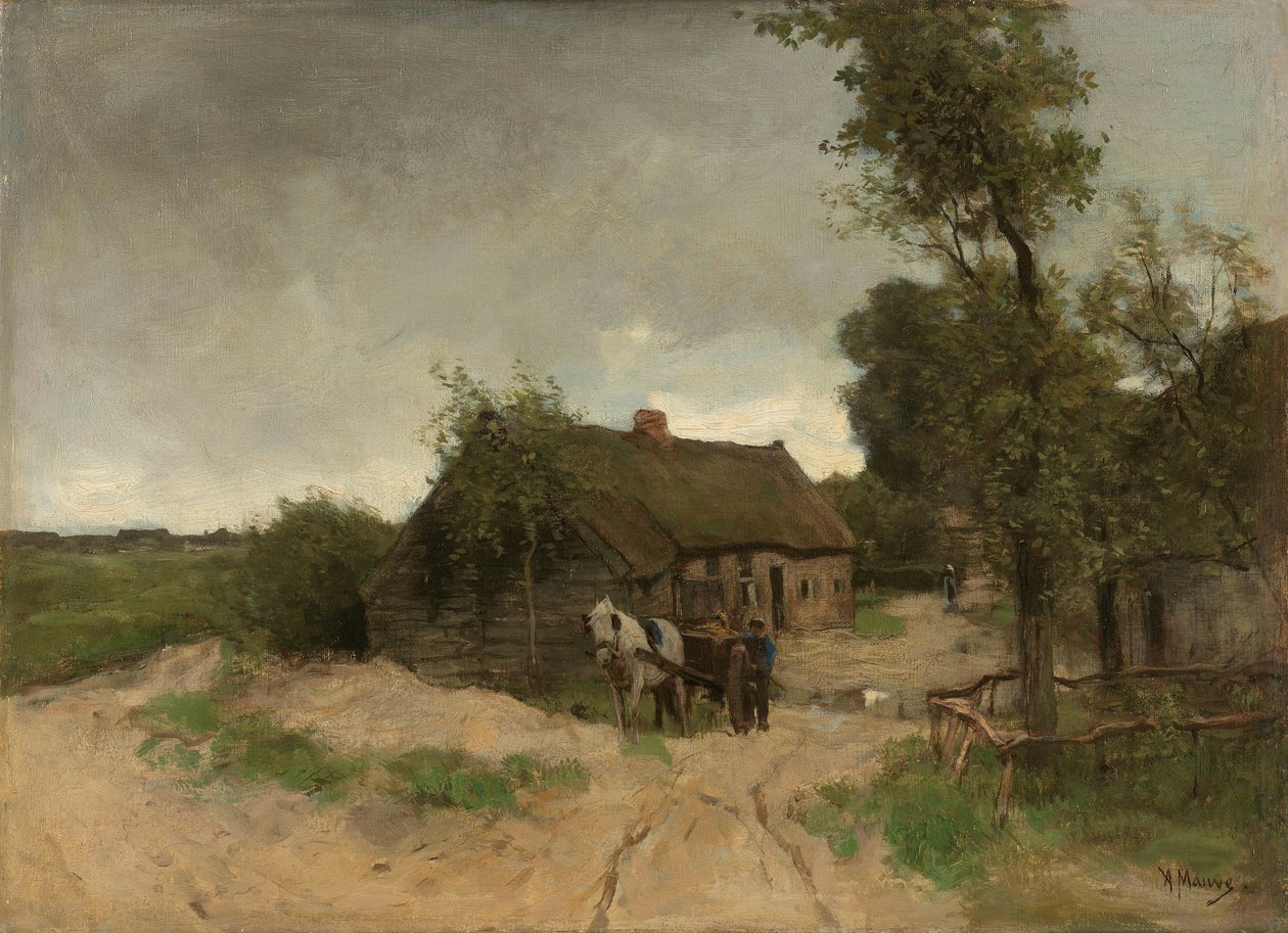 Dom na polnej drodze autorstwa Anton Mauve