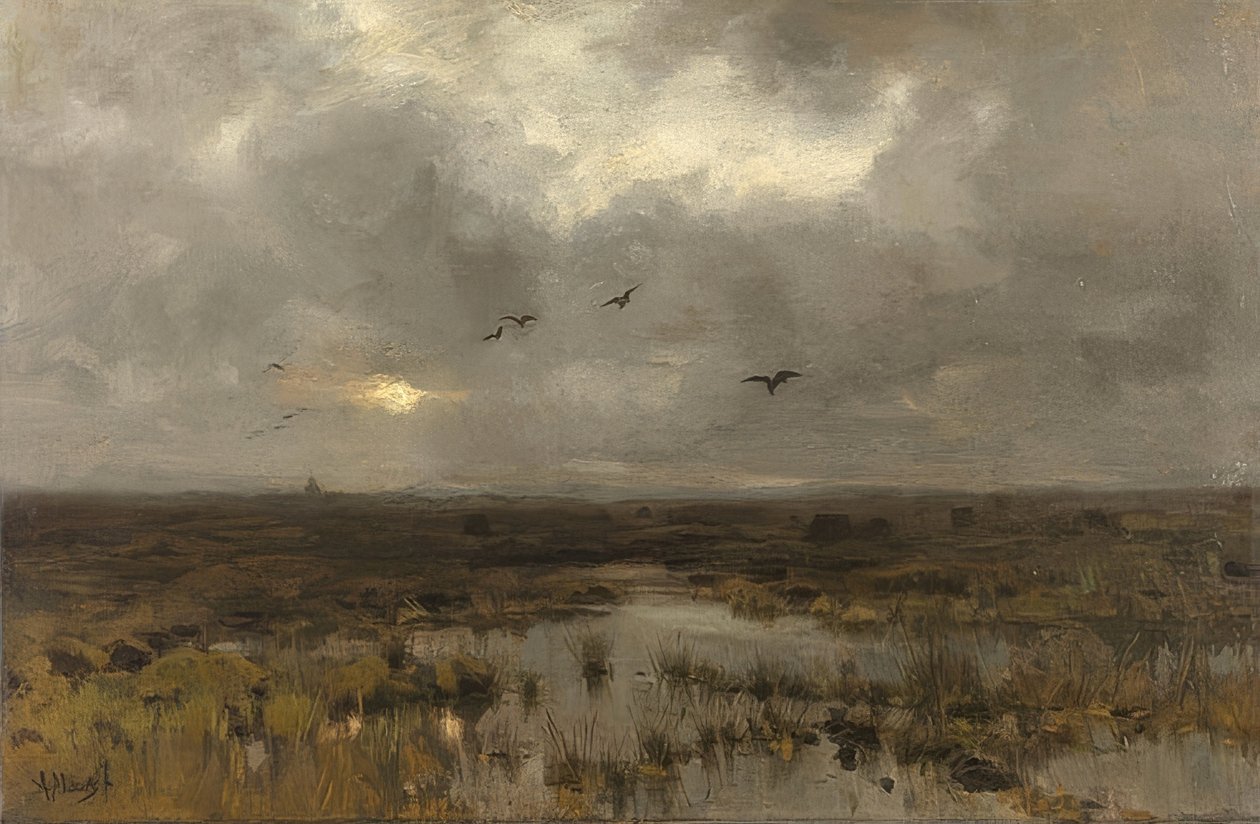 Marsz. Około 1885-88 autorstwa Anton Mauve