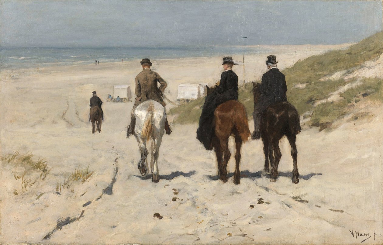 Poranna przejażdżka wzdłuż plaży? Morgenrit langs het strand autorstwa Anton Mauve