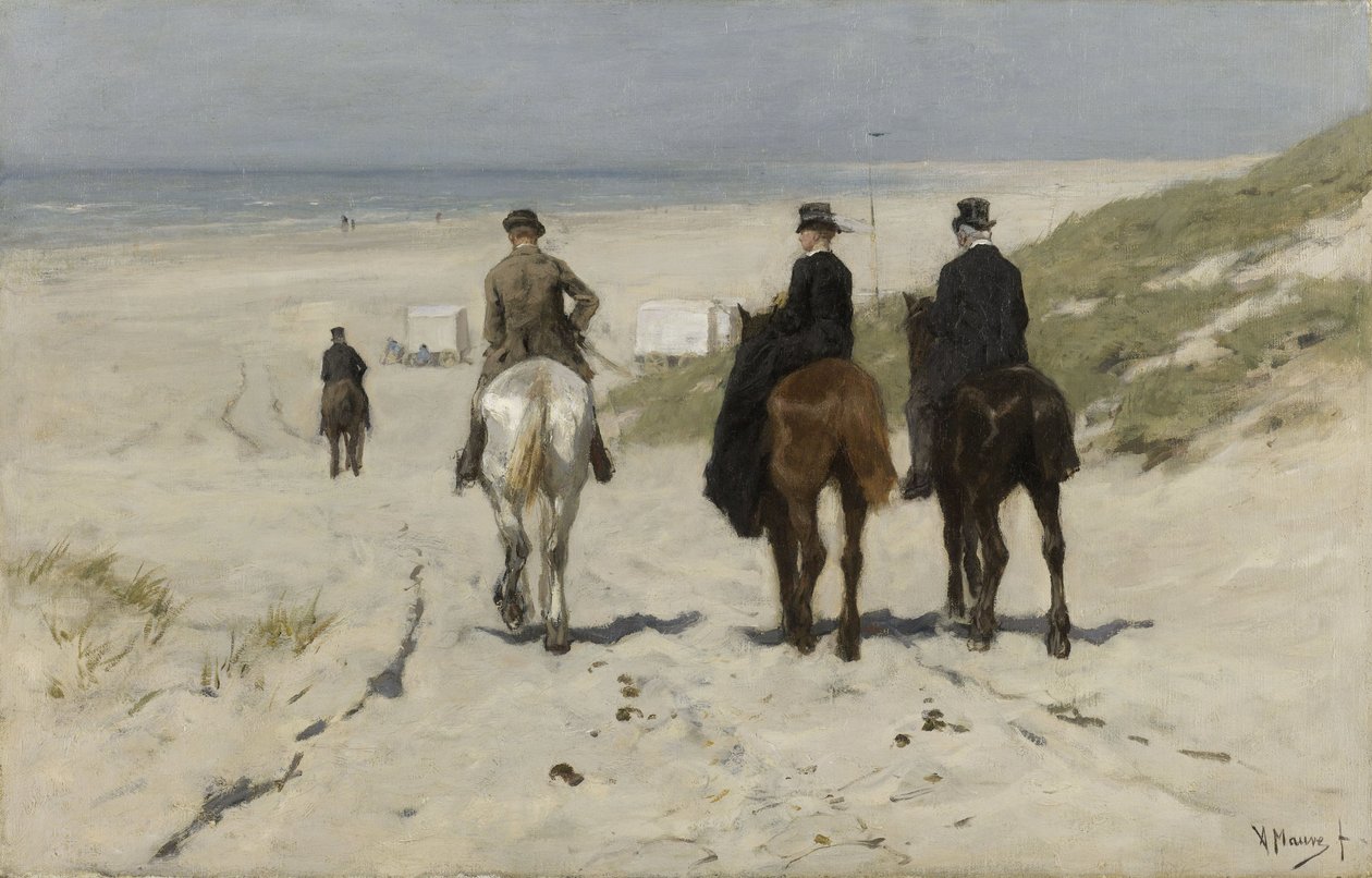 Poranna przejażdżka wzdłuż plaży autorstwa Anton Mauve