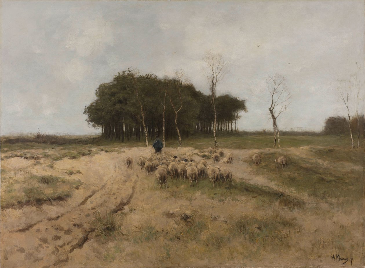 Na Heath w pobliżu Laren Heide w Laren autorstwa Anton Mauve