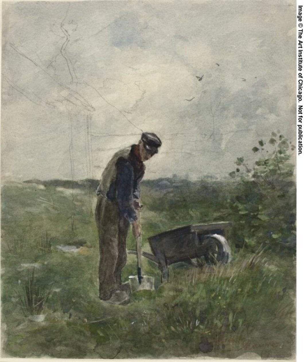 Chłopska orka autorstwa Anton Mauve