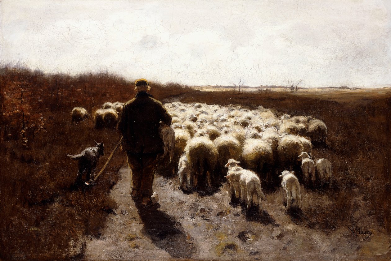 Powrót stada, autorstwa Anton Mauve