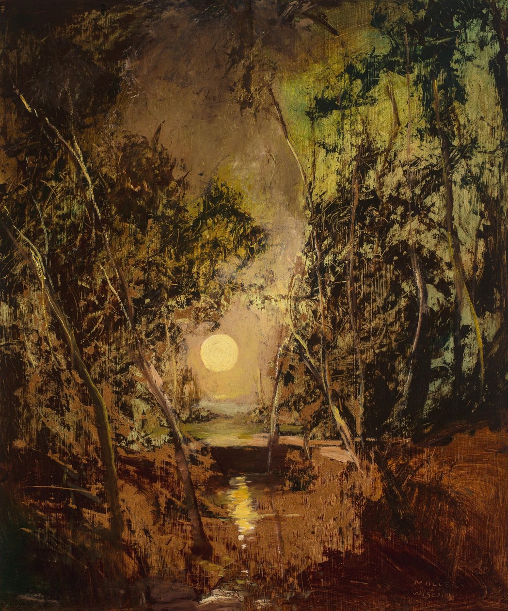 Anton Müller-Wischin Wschód księżyca autorstwa Anton Müller Wischin