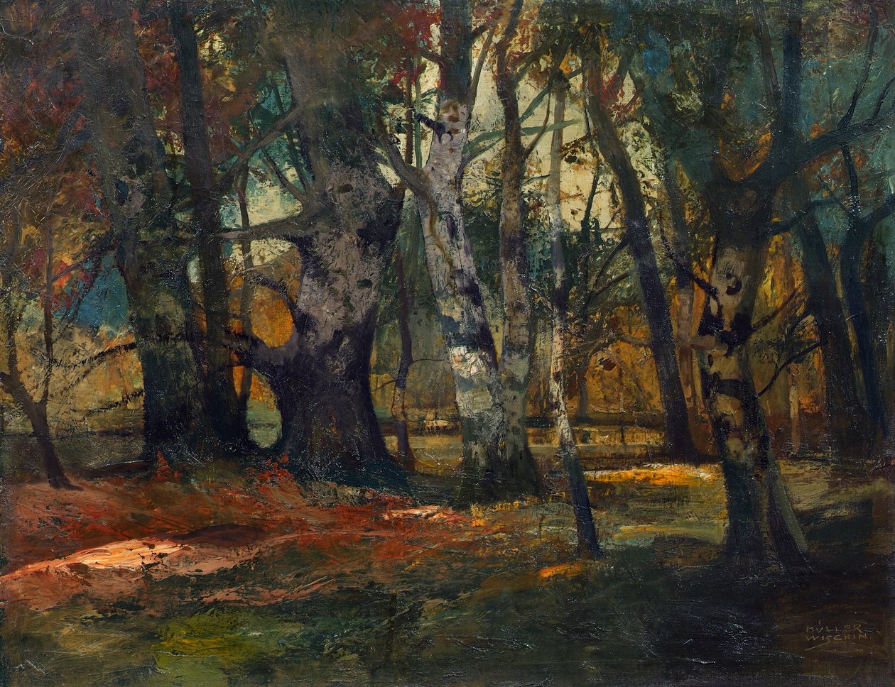 jesienny las autorstwa Anton Müller Wischin