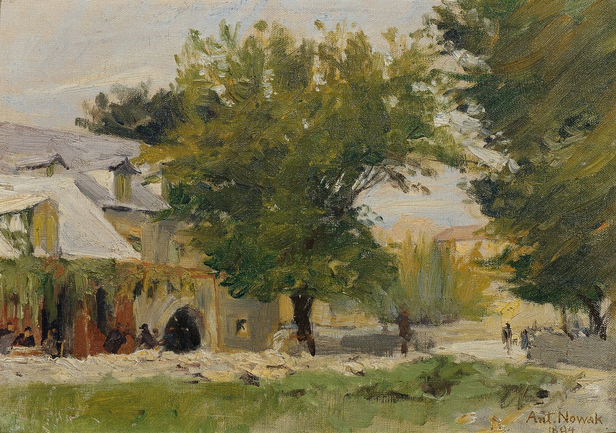 Zajazd w Salonie na drodze do Glisse autorstwa Anton Nowak