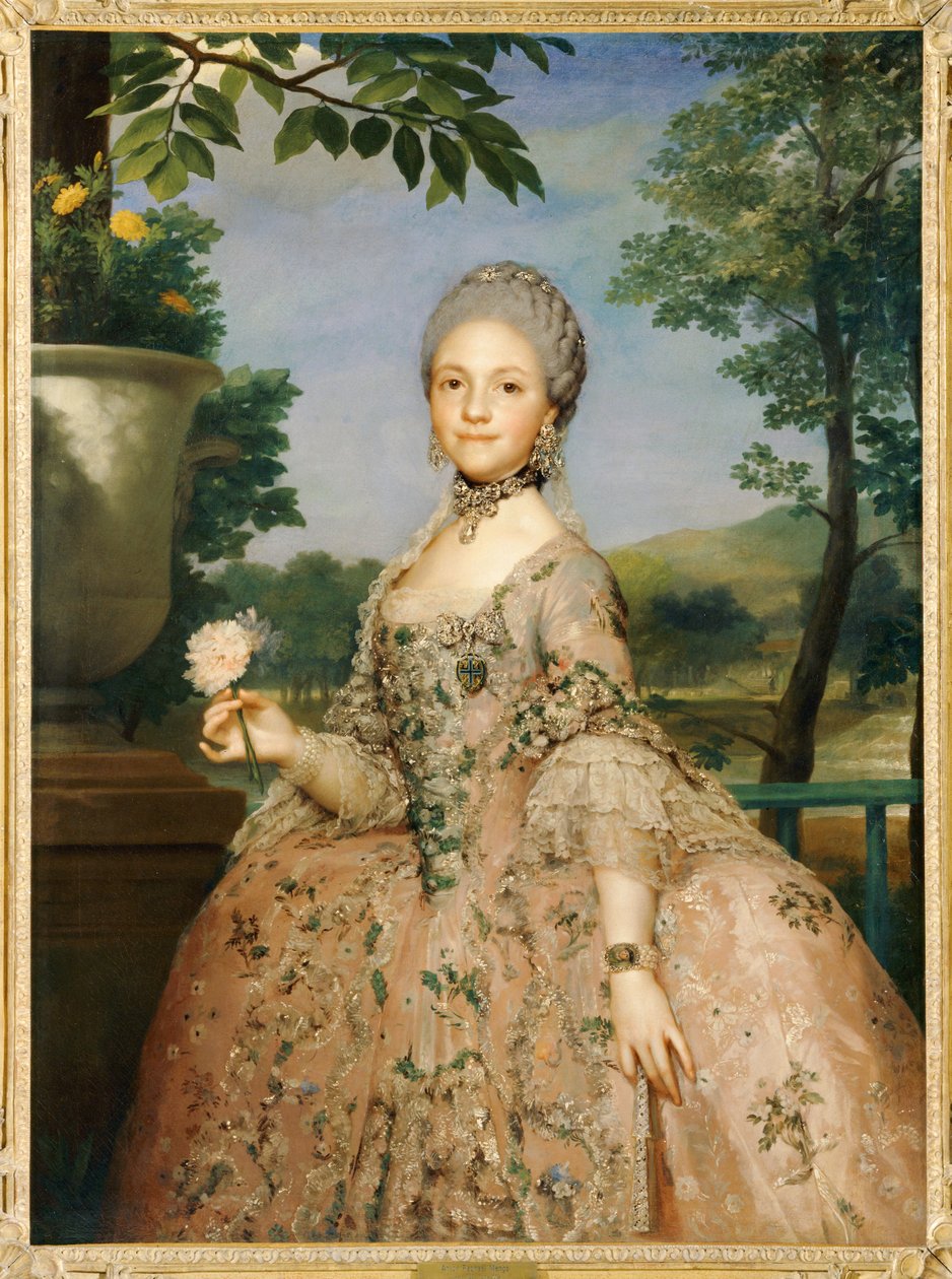 Marie-Louise de Parme, żona swojego kuzyna ... autorstwa Anton Raphael (attr. to) Mengs
