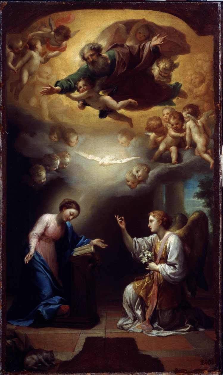 Zwiastowanie, ok. 1767 (olej na płótnie) autorstwa Anton Raphael Mengs