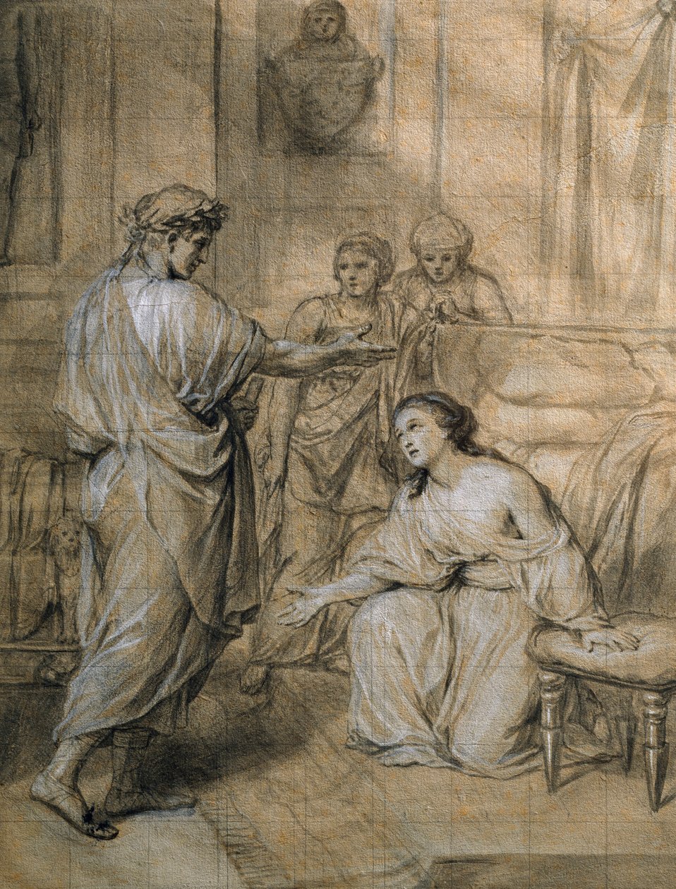 Augustus i Kleopatra — Anton Raphael Mengs autorstwa Anton Raphael Mengs