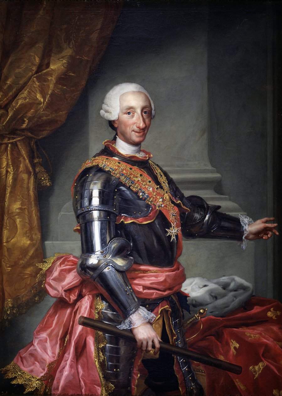 Karol III Hiszpański, ok. 1761 autorstwa Anton Raphael Mengs