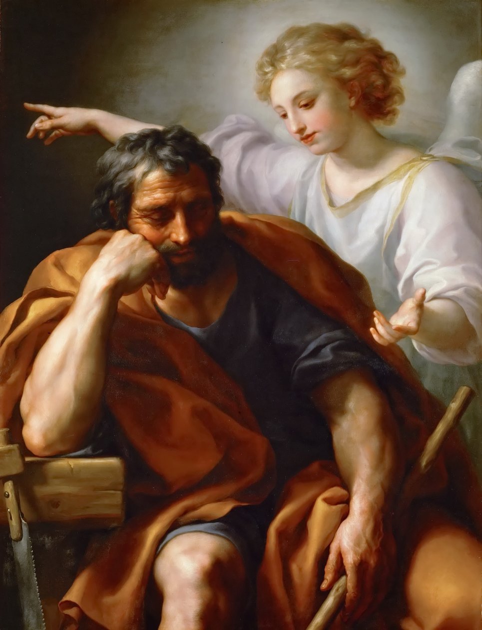 Niemiecki: Traum des Hl. Joseph The Dream of St. Joseph autorstwa Anton Raphael Mengs