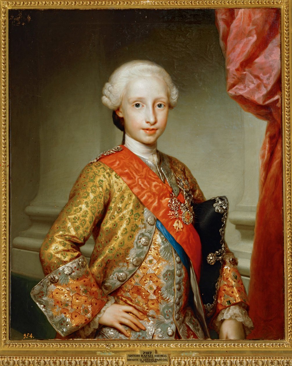 Niemowlę Antonio Pascual de Bourbon ... (obraz na płótnie) autorstwa Anton Raphael Mengs