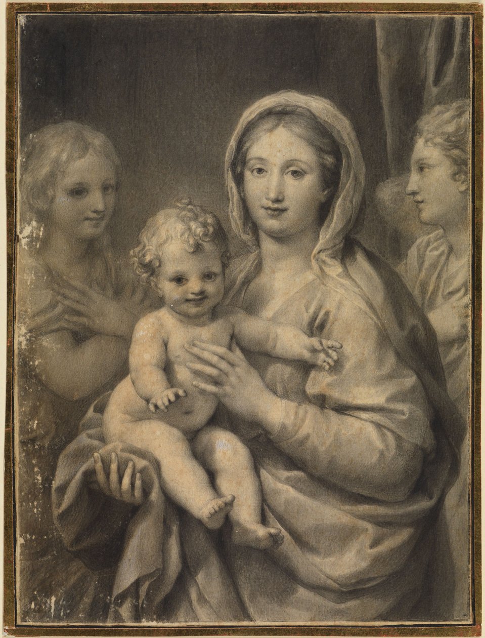 Madonna z Dzieciątkiem i dwoma aniołami autorstwa Anton Raphael Mengs