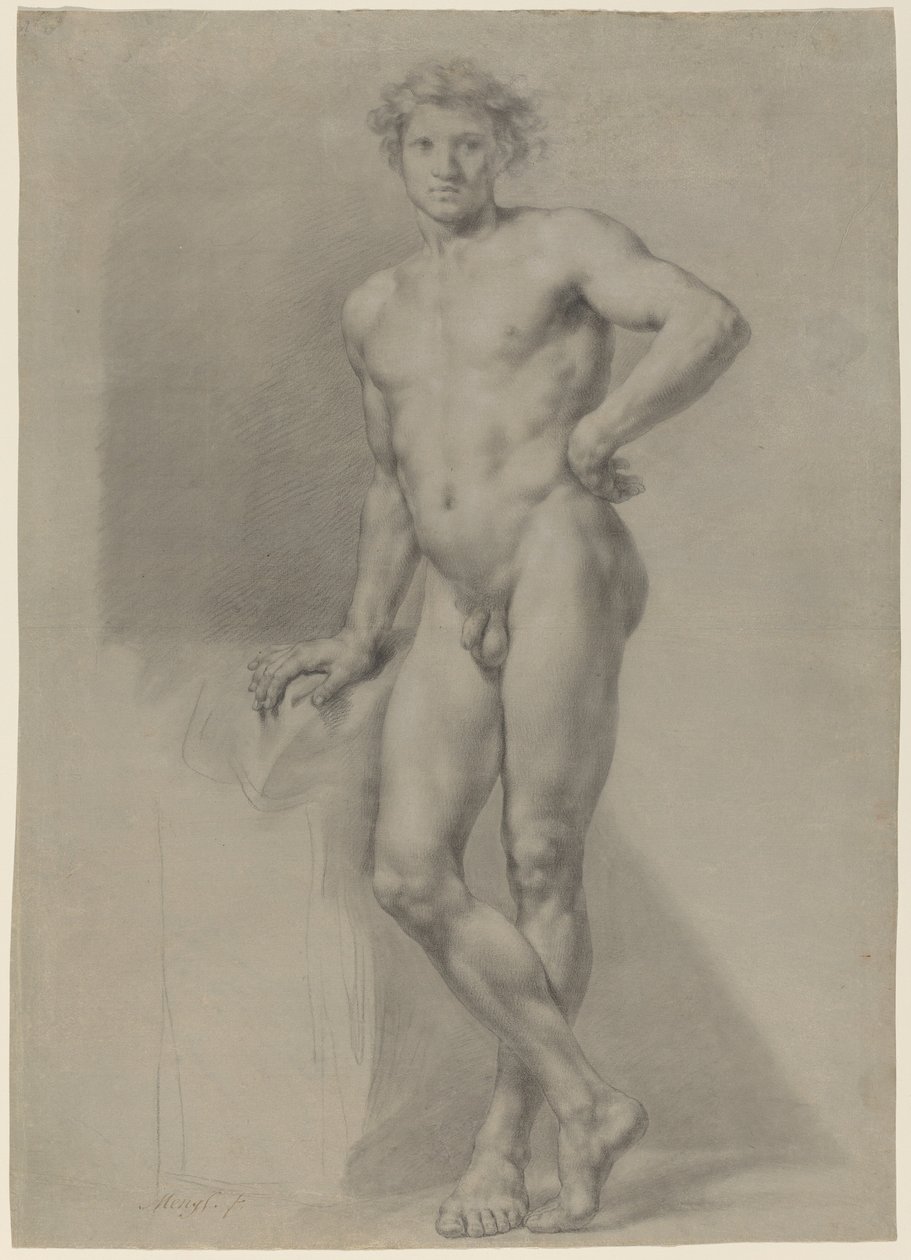 Badanie nagości mężczyzny autorstwa Anton Raphael Mengs