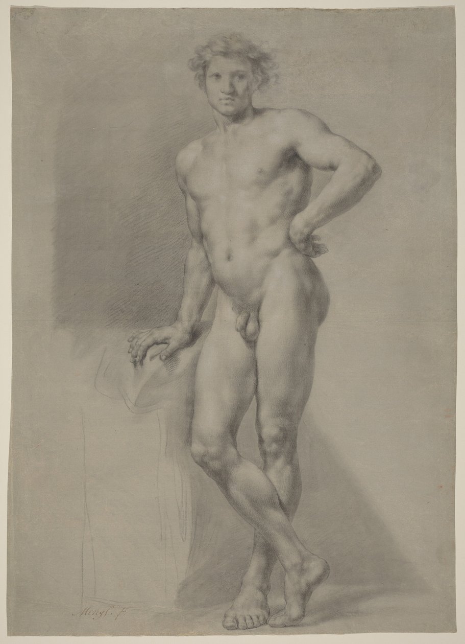 Studium męskiego aktu autorstwa Anton Raphael Mengs