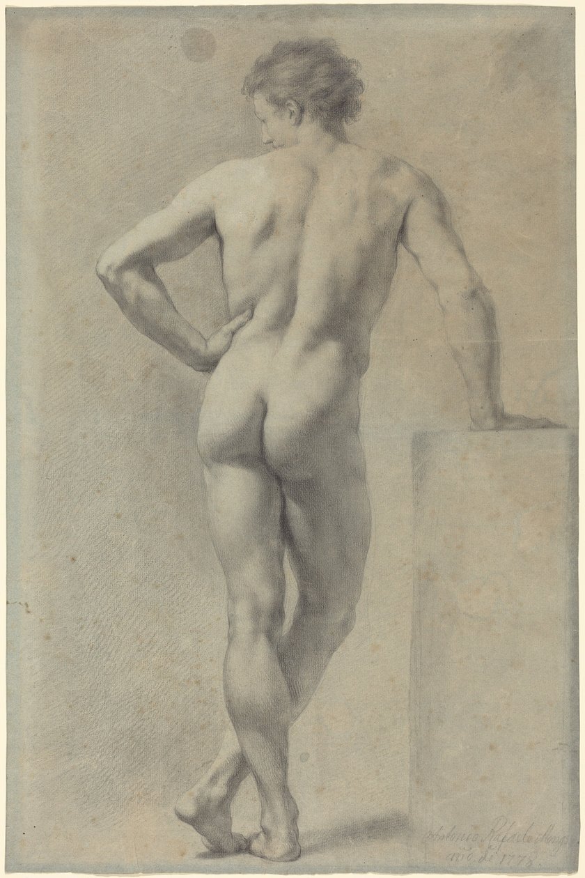 Studium męskiego aktu autorstwa Anton Raphael Mengs