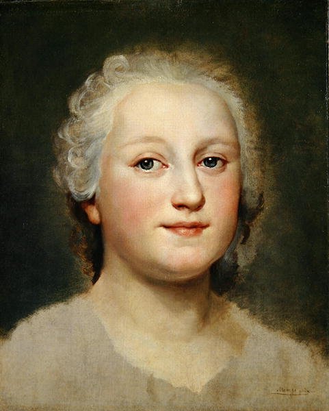 Portret Studium Damy (olej na płótnie na ołowianej płycie) autorstwa Anton Raphael Mengs