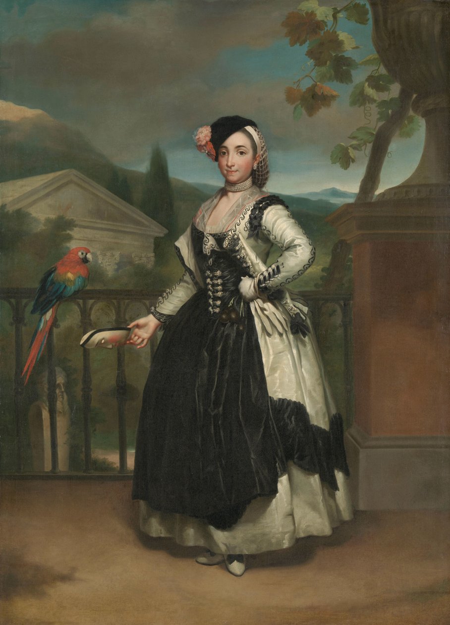 Portret Isabel Parreño y Arce, Marquesa de Llano Portret Doñy Isabel Parreño Arce Ruiz de Alarcón y Valdes, markizy Llano autorstwa Anton Raphael Mengs