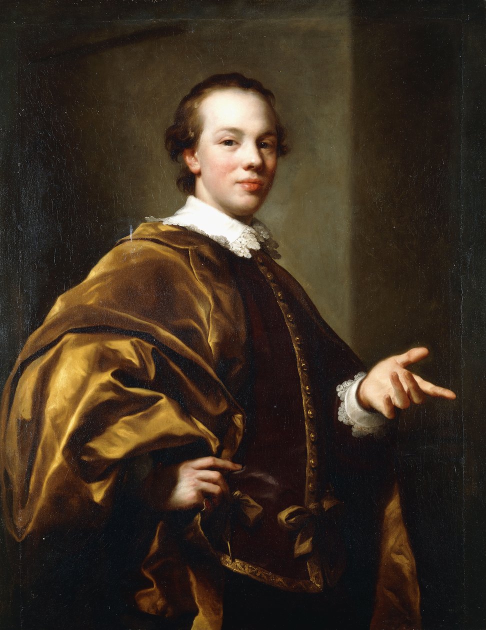 Portret Jana, 7. hrabia Galloway, trzy czwarte długości, ok. 1758 autorstwa Anton Raphael Mengs