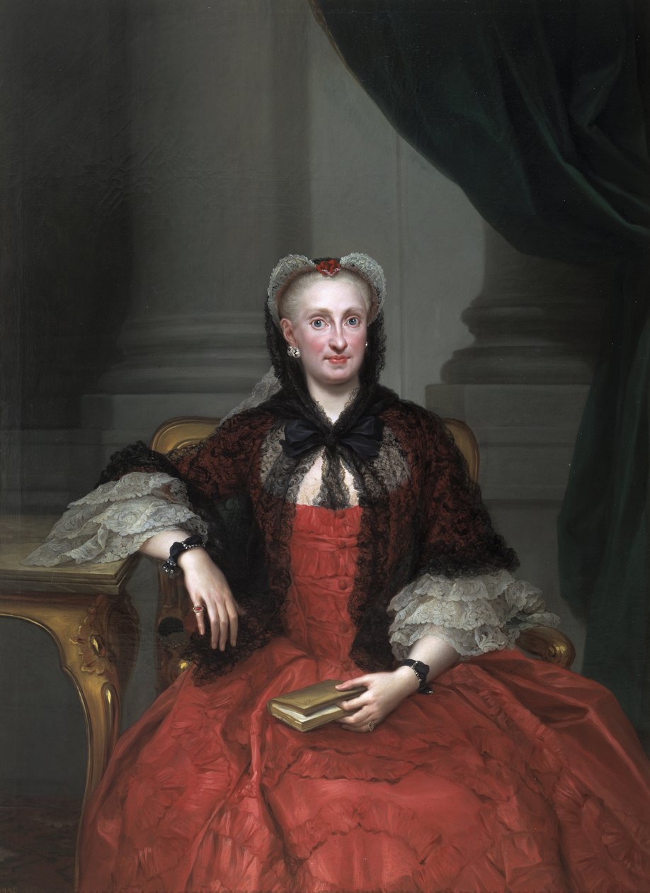 Portret Marii Amalii z Saksonii 17241760, królowej Hiszpanii, ok. 1760 autorstwa Anton Raphael Mengs