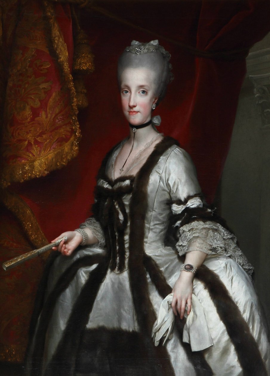 Portret Marii Karoliny Austriackiej autorstwa Anton Raphael Mengs