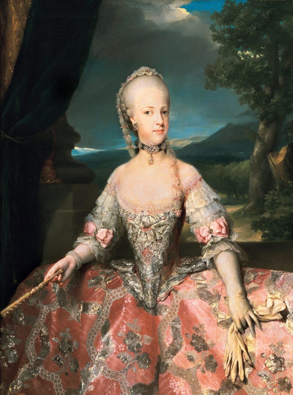 Portret Marii Karoliny Austrii (Mary Carolina, Maria Carolina) autorstwa Anton Raphael Mengs