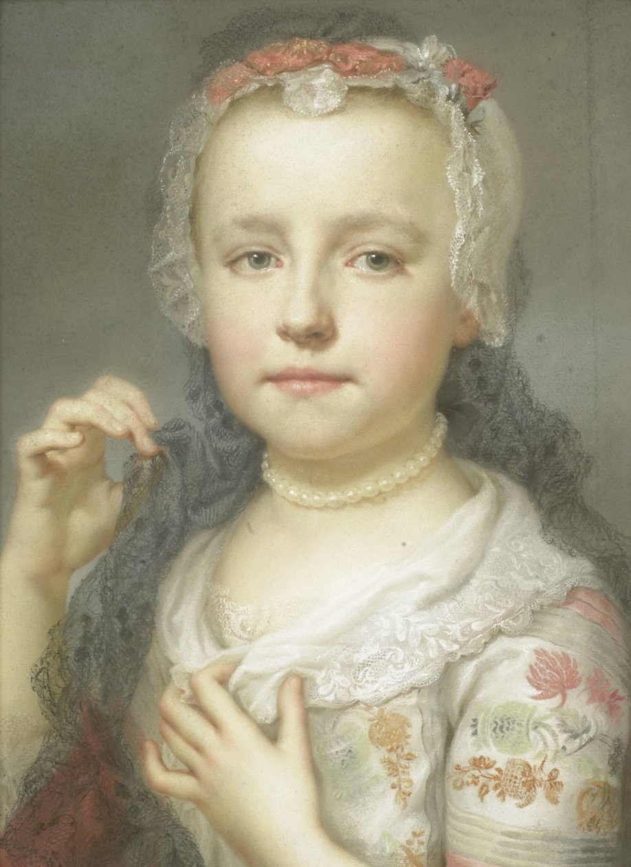 Portret młodej dziewczyny, prawdopodobnie Julie Carlotta Mengs, siostry artysty autorstwa Anton Raphael Mengs