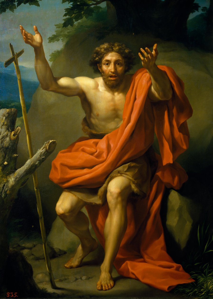 Głoszenie św. Jana Chrzciciela — Anton Raphael Mengs autorstwa Anton Raphael Mengs