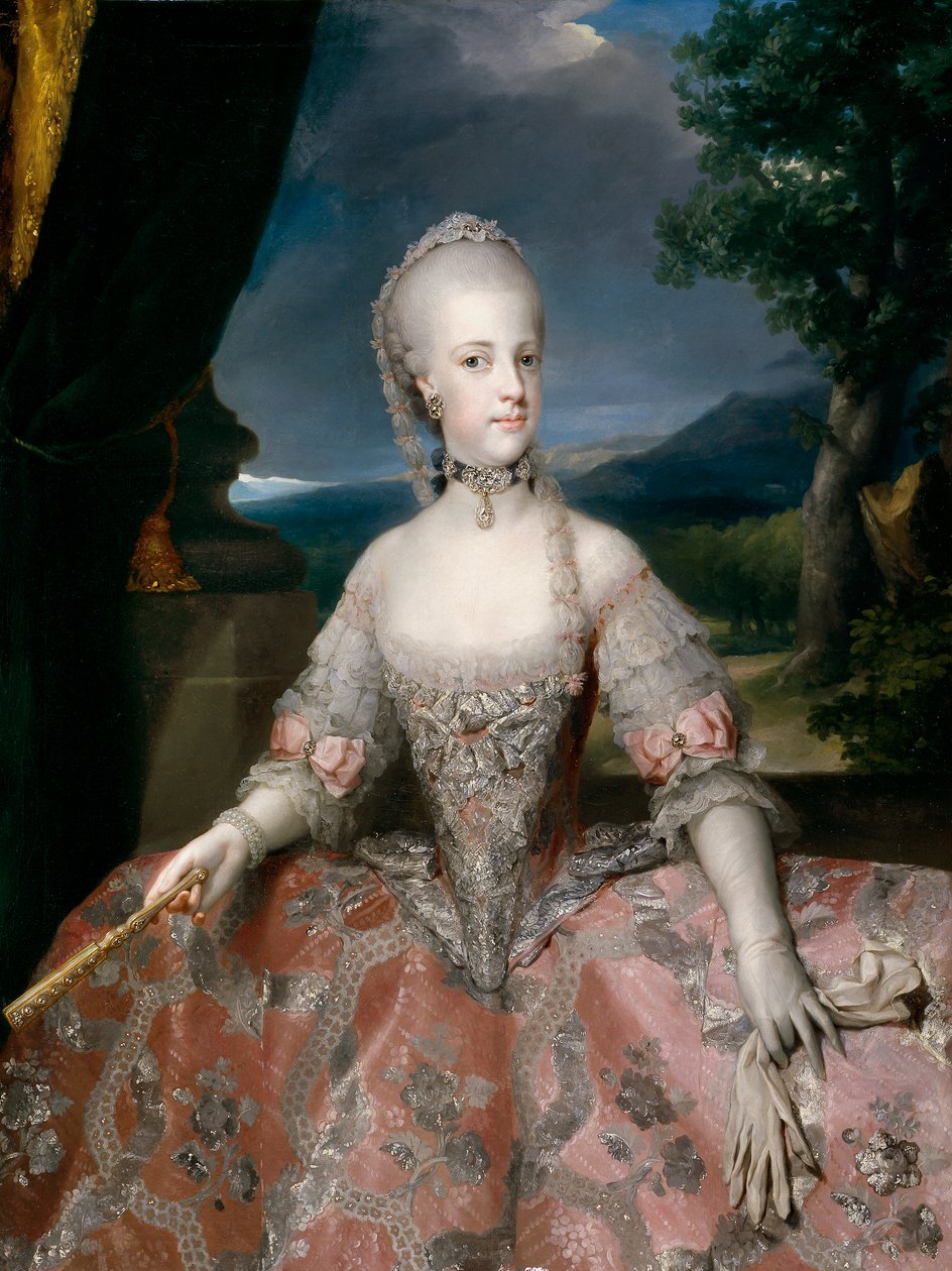 Hiszpański:  María Carolina de Habsburgo-Lorena, reina de Nápoles Maria Karolina Habsbursko-Lotaryńska, królowa Neapolu autorstwa Anton Raphael Mengs